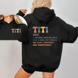 Titi Hoodie for Aunties – Best Aunt Ever Graphic Pullover, Floral Titi Aesthetic Sweatshirt, Heartwarming Gift for Auntie