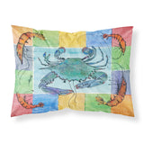 Caroline'S Treasures 8040Pillowcase Crab Moisture Wicking Fabric Standard Pillowcase, Large, Multicolor