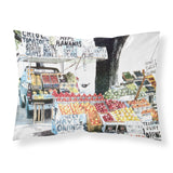 Caroline'S Treasures 8054Pillowcase Fruit Stand Moisture Wicking Fabric Standard Pillowcase, Large, Multicolor