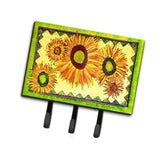 Caroline'S Treasures 8060Th68 Flower-Sunflower Leash Holder Or Key Hook, Large, Multicolor