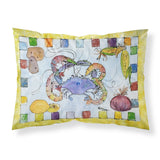 Caroline'S Treasures 8068Pillowcase Crab Moisture Wicking Fabric Standard Pillowcase, Large, Multicolor