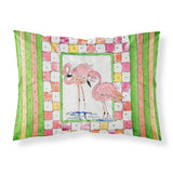 Caroline'S Treasures 8077Pillowcase Bird-Flamingo Moisture Wicking Fabric Standard Pillowcase, Large, Multicolor