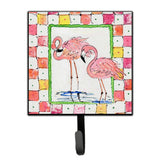 Caroline'S Treasures 8077Sh4 Bird-Flamingo Leash Holder Or Key Hook, Small, Multicolor