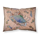 Caroline'S Treasures 8079Pillowcase Crab Moisture Wicking Fabric Standard Pillowcase, Large, Multicolor