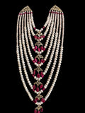 BR497 INSIA BRIDAL SET IN RUBY ( READY TO SHIP )