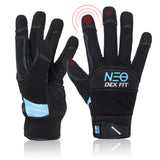 DEX FIT Mechanic Gloves MG310 Premium, Durable PU Reinforcements, Firm Grip, Stretch Comfort Fit, Touchscreen Compatible, Breath