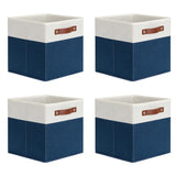 DULLEMELO Fabric Bins for Cube 11x11, Gift Baskets Empty for Boy Girl Mother Father Christmas Festival,Fabric Storage Bins Cube