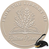 Custom Book Embosser | Book Stamp Personalized | Personal Library Embosser Custom Self-Ink Stamp from The Library of Customizabl