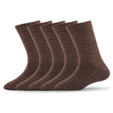 Young Wings WomenS_Socks Brown Colour Acrylic Fabric Solid Free Size Crew Length Casuals Wear Socks Pack Of 2