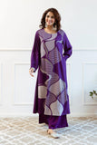 Anni Designer Women'S Rayon Blend Straight Printed Kurta With Palazzo (Dakshayini Begani_S_Begani_Small),Begani,S,Rayon Blend,Regular,