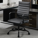 Seanail Office Desk Chair Leather, Conference Room Chairs with Wheels, Modern Executive Computer Guest Chairs with Arms.