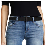 No Show Women Stretch Belt Invisible Elastic Web Strap Belt With Flat Buckle For Jeans Pants Dresses