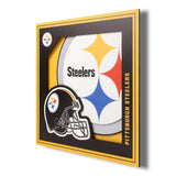 YouTheFan NFL Pittsburgh Steelers 3D Logo Series Wall Art - 12x12