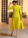 Libas Women'S Cotton A-Line Midi Dress (37219 Mustard Mustard 2Xl