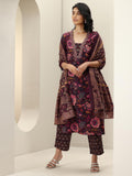 Libas Women'S Pure Cotton Kurta Sets (99201_Burgundy_L)