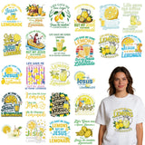 Shejdgart Dtf Transfers Ready to Press - 24 Pcs Jesus Christian Iron on Patches for T-Shirts, Lemon Iron on Transfer Stickers, H