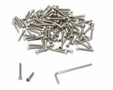 iexcell 100 Pcs #4-40 x 3/4 Stainless Steel 304 Hex Socket Head Cap Screws Bolts Kit