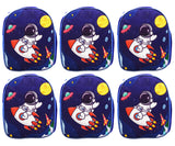 Asera 6 Pcs Big Size Sling Bag/Picnic Bag Cartoon Theme Gift Bags for Kids Birthday Return Gifts (Space)