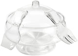 Prodyne AB-3-D Acrylic Salad Bowl & Servers, Clear