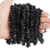 favoramulet 5-8mm Black Obsidian Tumbled Stone Chip Beads for Jewelry Making, Irregular Shaped Healing Crystal Loose Bead Supply
