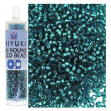 Miyuki Round Seed Beads Size 15/0 8.2g SL Teal