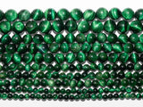 Zenkeeper 108Pcs Green Tiger Eyes Spacer Loose Beads Bulk with Holes Handcrafted for DIY Bracelets Jewelry Making Crafts Supplie