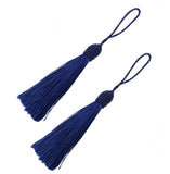 Makhry 20pcs 15.5cm/6 Inch Silky Floss Bookmark Tassels with 2-Inch Cord Loop and Small Chinese Knot for Jewelry Making, Souveni