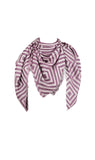 Cashmere Craft Purple 100% Viscose Scarf (100X100 Cm)