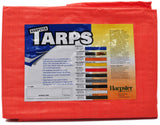 High Visibility Orange Tarp 3.3 OZ., 10x12