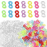Carthome 1000Pcs Loom Band Hooks, Bracelet Hooks, S Clips Ideal For Diy Bracelet Making, Handmade Craft Projects, Creative Activ