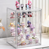 Cutora Clear Acrylic Display Case, 5 Tier Large Acrylic Blind Box for Figures, Dustproof Storage Organizer with Magnetic Door fo