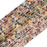 THRELE 2mm Natural Turquoise Beads, 180pcs Faceted Round Loose Small Beads for Jewelry Making, 14-Inch Strand with Size Card,Gem