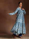 Libas Women'S Pure Cotton Kurta Set (359030R Blue Xl