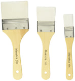 LINZER/AMERICAN BRUSH AMU 1023 White Flat Utility Paint Brush Set (3 Piece)