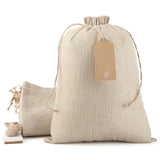 Tapleap Burlap Bags with Drawstring, 10x14 Inches Burlap Favor Sack for Wrapping Easter Favors, Gifts, Birthday, Wedding, Party