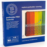 Friendly Loom Potholder Pro Weaving Kit | 10 x10Sturdy Metal Loom and Quality Cotton Weaving Loops | Complete Kit to Weave