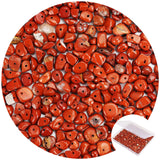 456 PCs Natural Chip Stone Beads, 5-8mm Irregular Multicolor Gemstones Loose Crystal Healing Red Jasper Rocks with Hole for Jewe