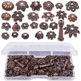 Jdesun 120 Gram Mixed Styles Bead Caps Tibetan Alloy Flower Caps Spacer Beads Jewelry Accessories for DIY Necklace Bracelet Craf