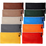 Frienda 10 Pieces Canvas Tool Pouch Metal Zipper Utility Tool Bags 10 Colors Multi-purpose Storage Bag Canvas Tote Pouch Organiz