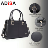 Adisa Gold Square Handbag Shoulder Bag For Women And Girls With Sling Belt (Ad4081-Bla),Black,,B0DSJ6VYN6