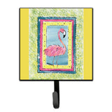 Caroline'S Treasures 8106-Bsh4 Bird-Flamingo Leash Holder Or Key Hook 8106, Small, Multicolor