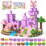 Gryxpox Magnetic Blocks, Magnetic Building Blocks 100Pcs, Stem Sensory Toys With Princess Castle Build-Creative Magnet Tiles For Toddlers Ages 3+, Boys & Girls-Christmas Birthday Party Kids Gifts
