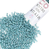 Miyuki Delica Seed Beads - Size 11/0 (1.6 mm), DB2315, Frost Opaque Glaze Rainbow Peacock, 7.2 g, Approx. 1440 Beads, Made in Ja
