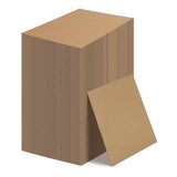 Calenzana 8x10 Browm Corrugated Cardboard Sheets, Flat Card Boards Inserts for Crafts, Packing, Shipping, Moving, Mailing, 200 P