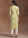 Libas Women'S Cotton Printed Straight Kurta (29050R Green Green S