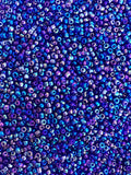 Seed Beads Size:11/0 50 gr / 1.76 oz (Royal Blue Iridescent)