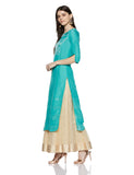 Aurelia Women'S Straight Kurta (18Aua10098-300088_Blue_X-Large)