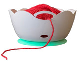 Yarn Bowl by Yarn Valet Portable, Unbreakable with Soft Rubberized NonSlip Base