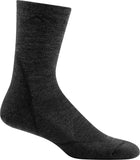 Darn Tough Vermont Mens Light Hiker Micro Crew Lightweight with Cushion Sock (Style 1972) Black, Large