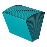 Smead 70717 HeavyDuty AZ Open Top Expanding Files 21 Pockets Letter Teal